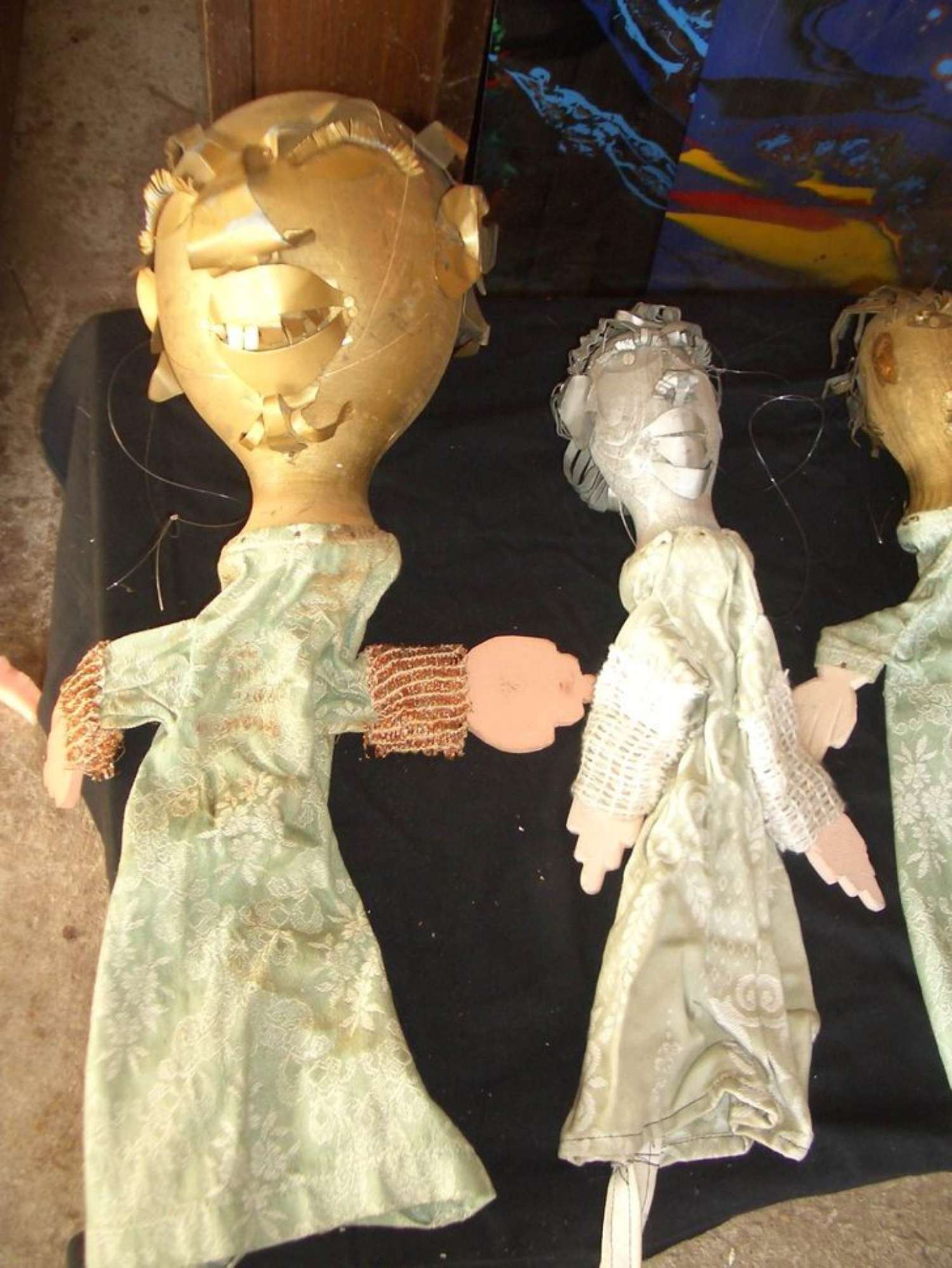 Particolare del nucleo Pace di Aristofane prima del restauro